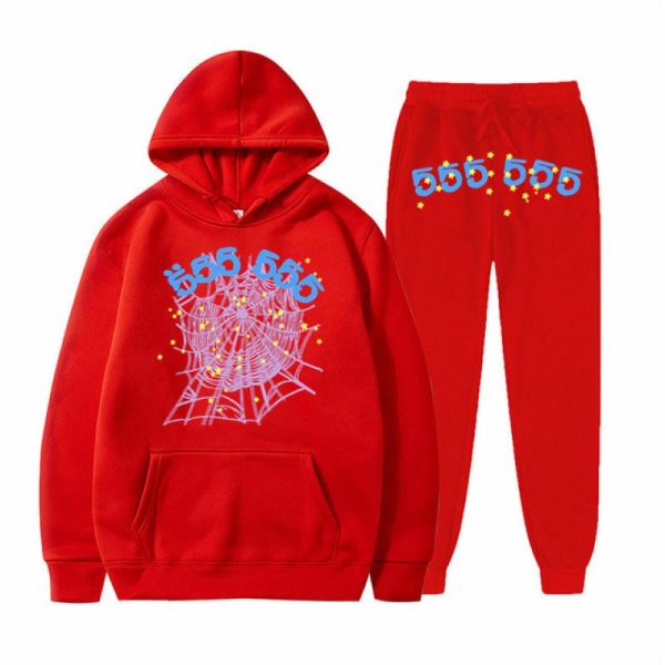 Red Sp5der 555 Tracksuit
