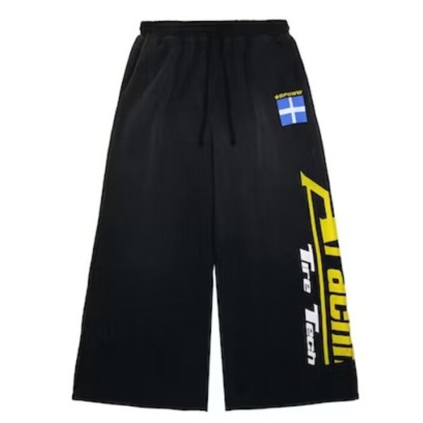 Sp5der Jumbo Sweatpant - Vintage Black