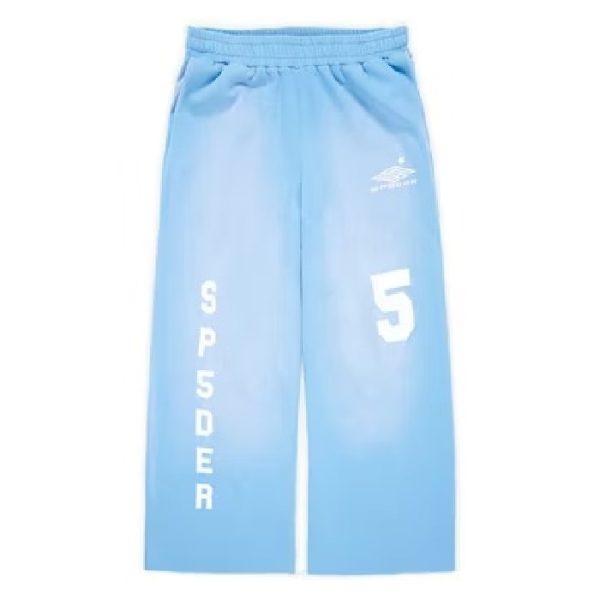 Sp5der Jumbo Sweatpant - Vintage Blue