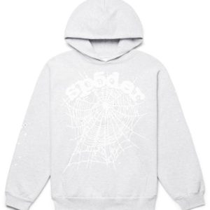 Sp5der OG Web Hoodie – Heather Grey