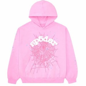 Sp5der OG Web Hoodie – Pink