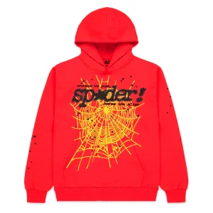 Sp5der P*NK V2 Hoodie in Red