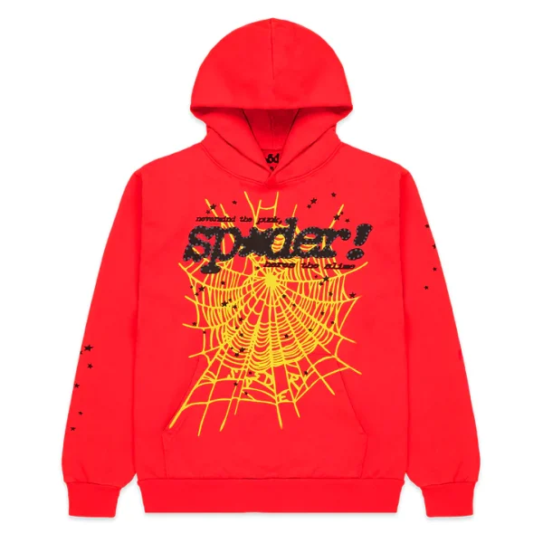 Sp5der P*NK V2 Hoodie in Red